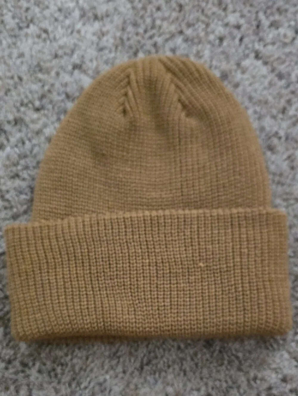 Quiksilver Khaki Fold-Over Knit Beanie